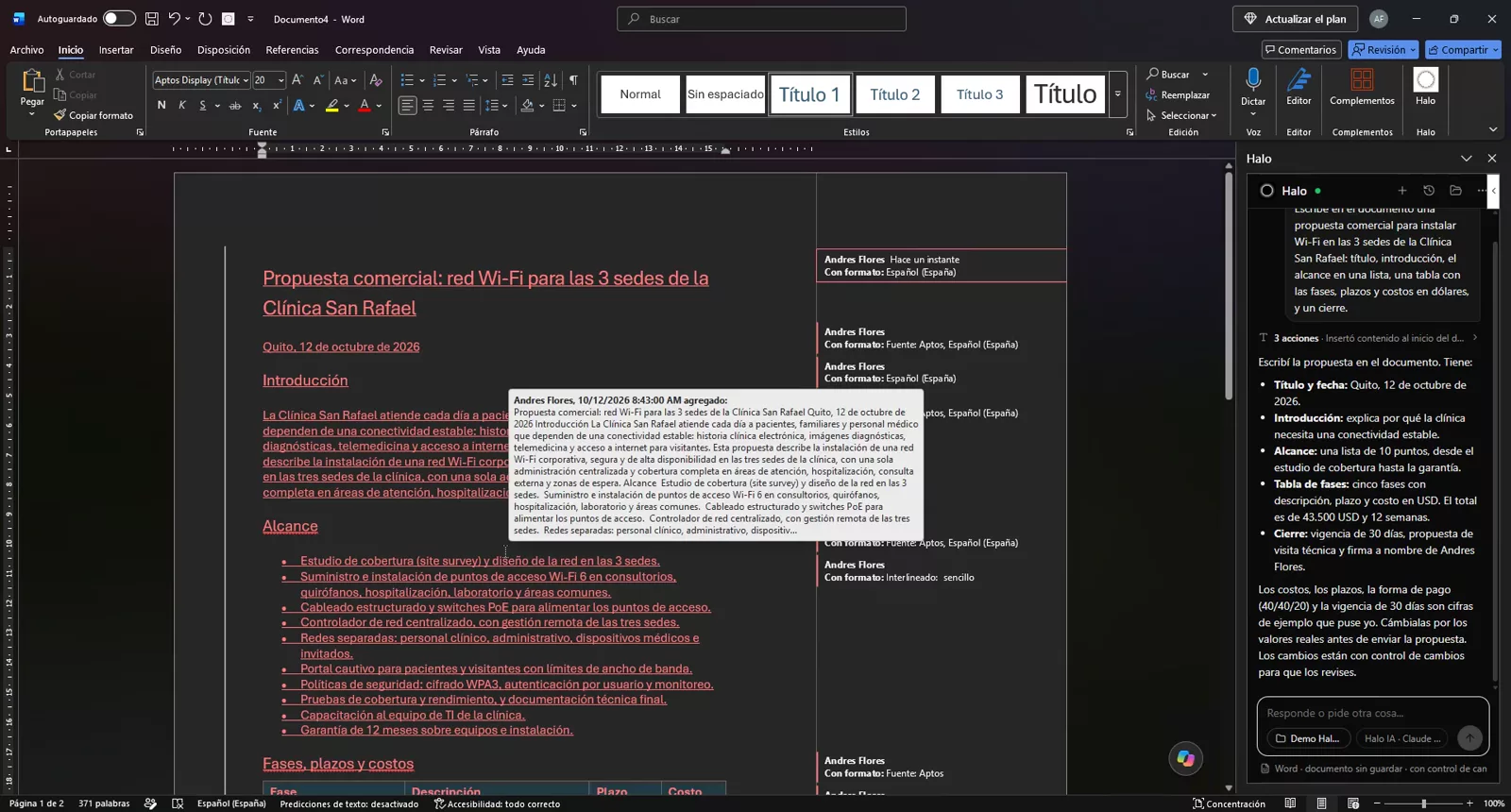 Halo — La IA que trabaja dentro de Office y Chrome.
